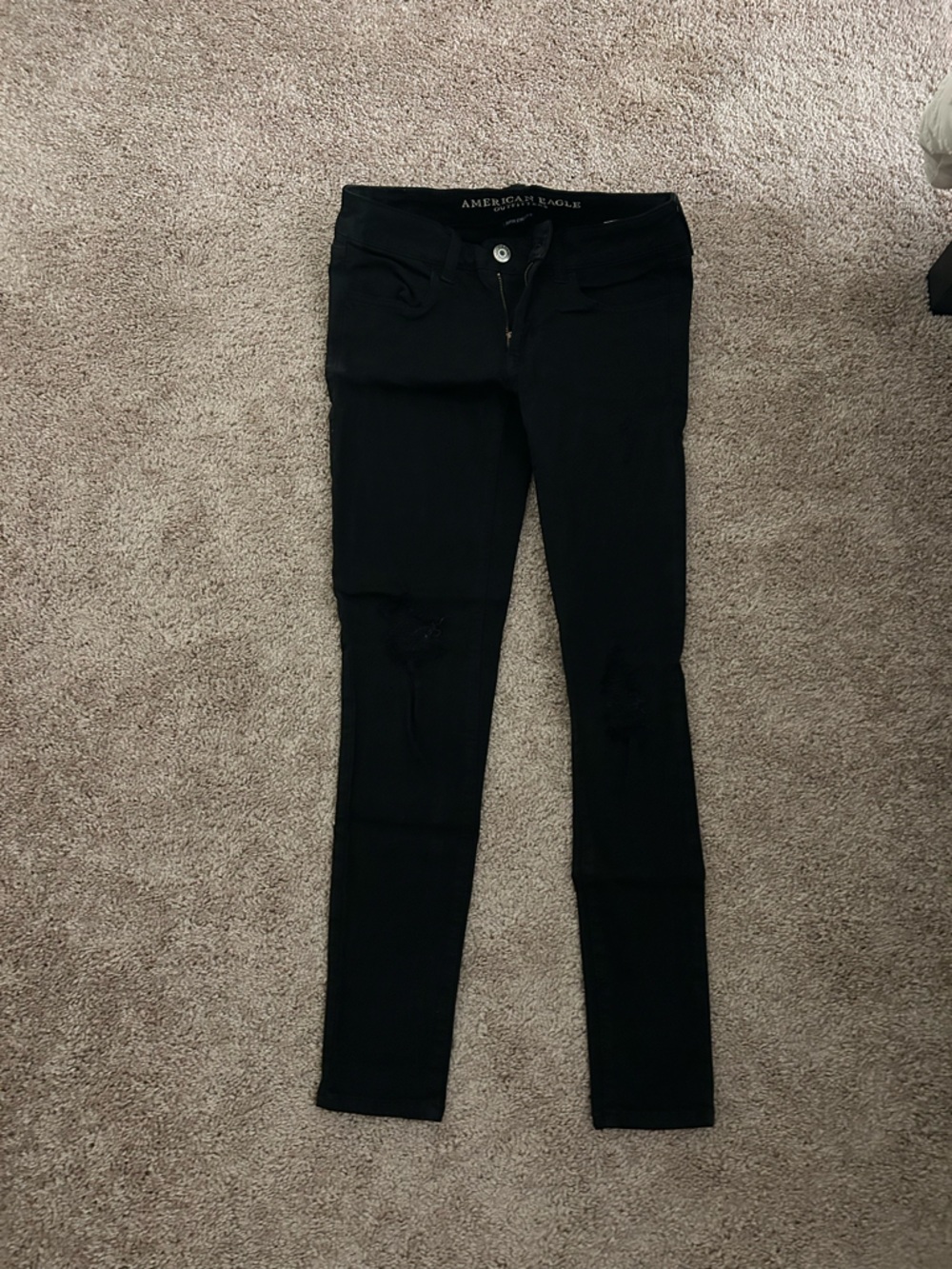 American Eagle Outfitters Black Super Stretch Jeans - Picture 2 of 5
